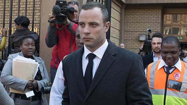 Oscar Pistorius em mais um dia de julgamento em Pretória, África do Sul / Foto: Getty Images