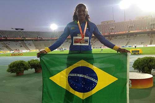 Tamara Alexandrino ganha bronze no heptatlo do Mundial Juvenil/ Foto: Márcio Miguens/CBAt