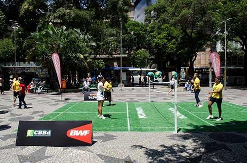 O projeto ‘Badminton nas Ruas’, foi além das expectativas / Foto: Tiago de Paula Carvalho