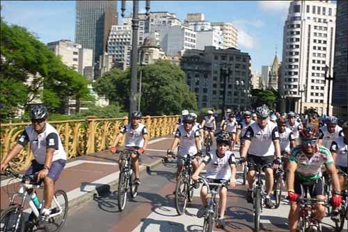 Percurso será pelo Centro Histórico / Foto: Divulgação Sampa Bikers
