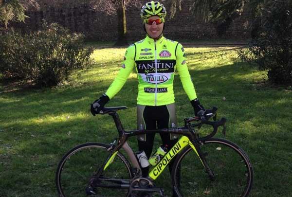  O jovem ciclista brasileiro Rafael Andriato, 25 anos, foi um dos destaques durante a quinta etapa do Giro d’Itália / Foto: Divulgação
