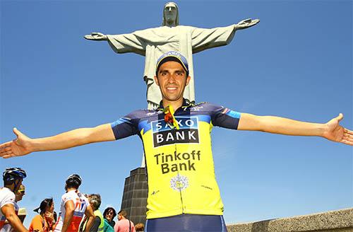O espanhol Alberto Contador, em visita ao Rio em 2013 / Foto: Pedro Monteiro/Specialized