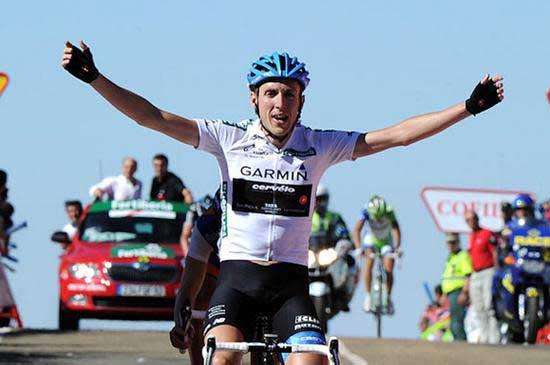 O irlandês, Daniel Martin, venceu a nona etapa da Volta da Espanha 2011 / Foto: Divulgação Garmin