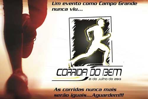 No dia 21 de julho acontece a primeira edição da Corrida do Bem na capital sul-mato-grossense / Foto: Divulgação