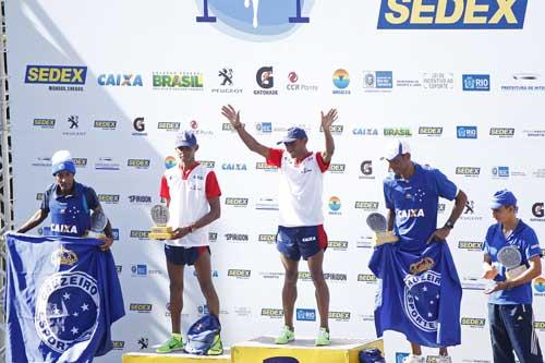 No masculino o pódio foi todo brasileiro em 2012 / Foto: Alexandre Loureiro/ Getty Images