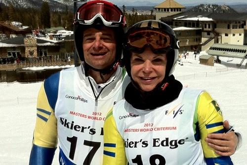 Luci e Stefano, os grandes destaques do País no Mundial de Ski Alpino Masters / Foto: Divulgação