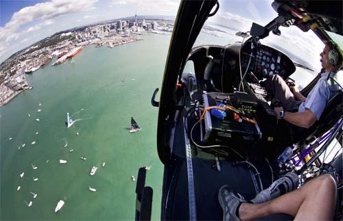 Visão aérea da regata / Foto: Ian Roman/Volvo Ocean Race 