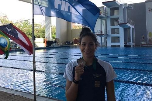 Atleta conquistou o bronze no Grand Prix de Saltos Ornamentais / Foto: Divulgação/CBDA