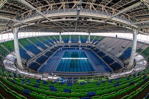 Estádio Olímpico de Esportes Aquáticos, no Parque Olímpico da Barra / Foto: Gabriel Heusi/Brasil2016.gov.br
