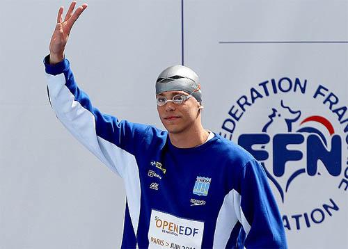 O campeão olímpico e mundial Cesar Cielo ganhou duas medalhas de ouro no primeiro dia em Paris / Foto: CBDA/Divulgação