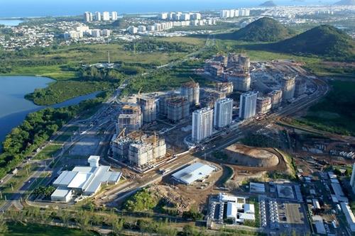 Vila Olímpica também já tem formas: dos 31 prédios a serem construídos, oito já foram totalmente erguidos / Foto: Divulgação / Ilha Pura