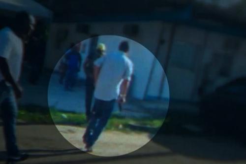 Operário flagra uma pessoa armada antes dos disparos no Parque Olímpico / Foto: Reprodução / SporTV