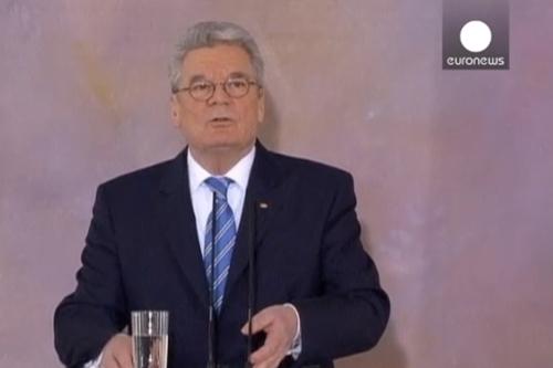 Presidente alemão, Joachim Gauck, dá a entender que boicotará Sochi 2014 / Foto: Reprodução / EuroNews
