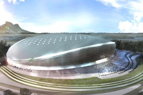 Projeto conceitual do novo velódromo é um dos mais arrojados entre todas as instalações dos Jogos Rio 2016 / Foto: EOM / AECOM