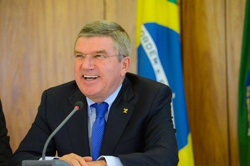 Thomas Bach, presidente do COI, durante reunião com a presidente Dilma em Brasília / Foto: Rio 2016 / Alex Ferro