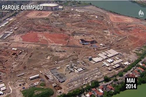 Vista aérea do futuro Parque Olímpico / Foto: Reprodução / Cidade Olímpica