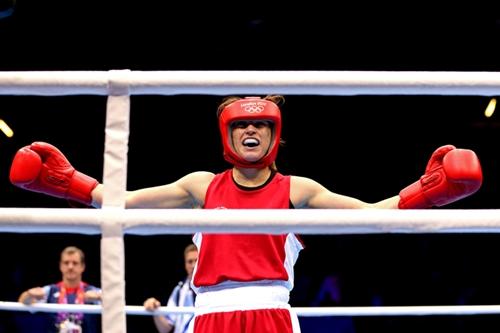A irlandesa Katie Taylor é uma das três campeãs Olímpicas do boxe feminino / Foto: Getty Images / Scott Heavey