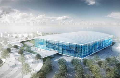 Centro Aquático dos Jogos de 2016, que será erguido no Parque Olímpico da Barra da Tijuca / Foto: Divulgação