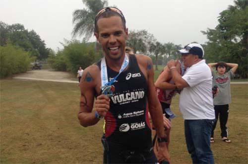 Santiago Ascenço, terminou em 3º lugar o Ironman 70.3 / Foto: Divulgação/i9 
