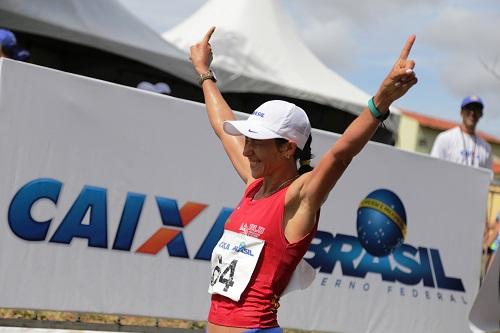 Nair Rosa, primeira dos 35 km feminino / Foto: Dimmy Falcão de Brito/CBAt