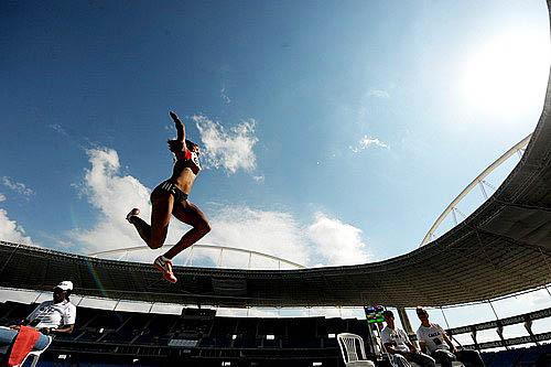 Catarinense venceu o salto em distância no Torneio FPA, com 6,70 m / Foto: Reprodução/Facebook
