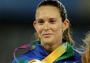 Fabiana Murer recebe homenagem em São Paulo após medalha no Mundial de Daegu / Foto: Getty Images / Cbat 