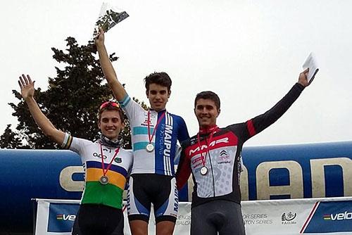 Pódio da UCI Junior Seires na Argentina/ Foto: Divulgação