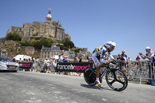 Ciclista disputa Contrarrelógio durante o Tour de France 2013 / Foto: Divulgação