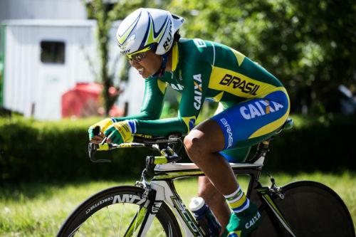 Clemilda Fernandes foi a brasileira mais bem classificada na prova de contrarrelógio / Foto: Maximiliano Blanco/CBC