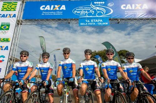 Com mais um pódio, ciclismo de RP mantém-se líder por equipes na Volta do Paraná / Foto: CBC /Divulgação 