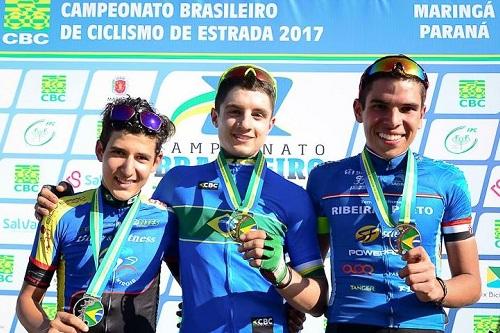 João Pedro Rossi sagrou-se vice-campeão do Contrarrelógio e faturou o bronze na Estrada entre os juniores / Foto: Luis Cláudio Antunes/Bike76