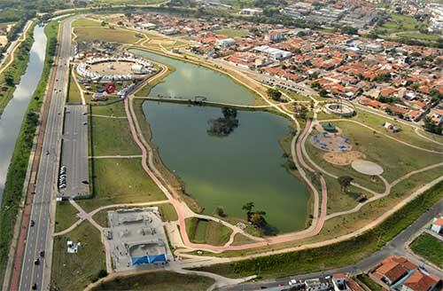 Imagem aérea do Parque das Águas / Foto: Emerson Ferraz/Divulgação