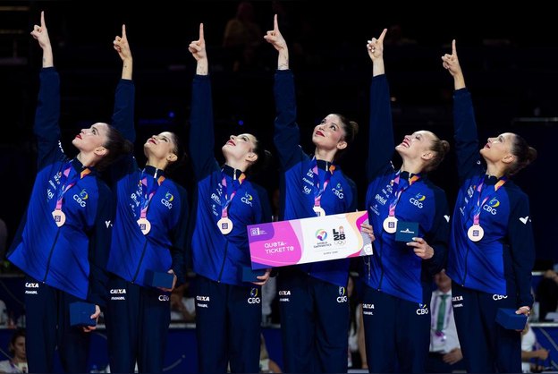 Conjunto brasileiro de ginástica rítmica garante vaga para LA28