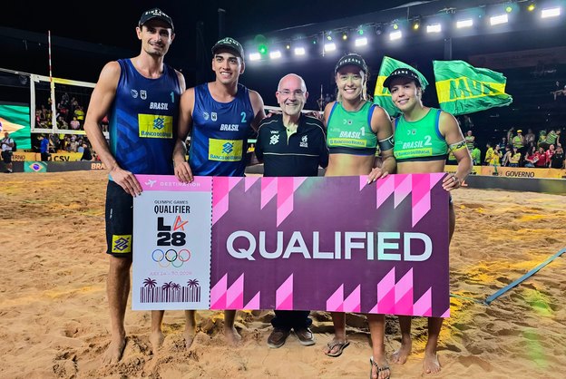 Brasil garante vagas olímpicas no vôlei de praia