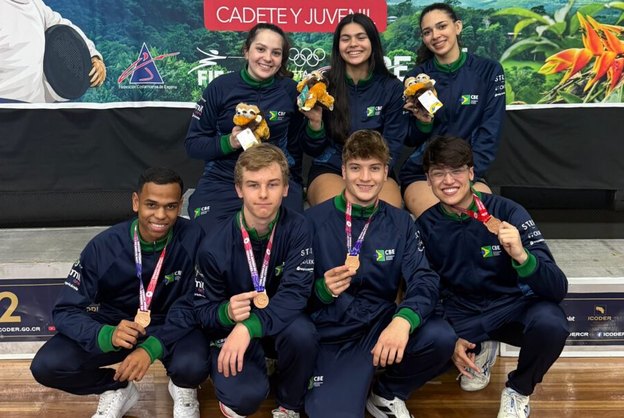Equipe masculina do Brasil conquista bronze na Copa do Mundo de Espada em San José