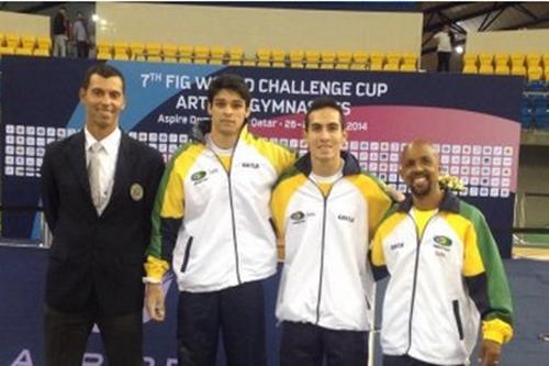 Henrique Flores e Francisco Barreto Júnior vão em busca de medalhas nas argolas e na barra fixa / Foto: Divulgação