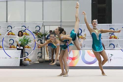 Seleção de Conjunto de Ginástica Rítmica foi prata / Foto: Ricardo Bufolin/CBG