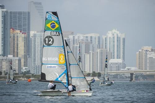 Martine Grael e Kahena Kunze em Miami / Foto: Walter Cooper / US Sailing Media Center Martine Grael e Kahena Kunze em Miami / Foto: Walter Cooper / US Sailing Media Center