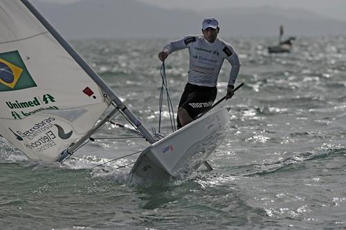 O velejador Bruno Fontes não termina bem o mundial de Vela / Foto: Divulgação