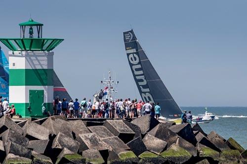 Festa holandesa na última prova da Volvo Ocean Race 2017-18 / Foto: Ainhoa Sanchez/Volvo Ocean Race