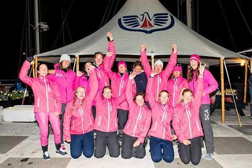 Meninas da Volvo Ocean Race estão animadas / Foto: Team SCA