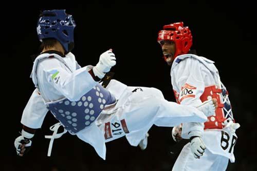 Diogo Silva vence primeira luta no taekwondo/ Foto: Divulgação