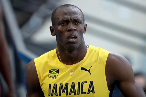 Bolt parece surpreso com o resultado / Foto: Cameron Spencer / Getty Images