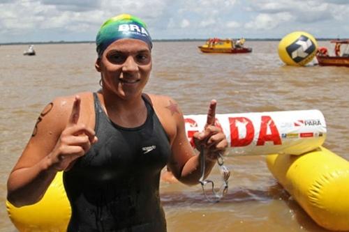 Ana Marcela Cunha, campeã mundial, venceu a prova / Foto: Satiro Sodré