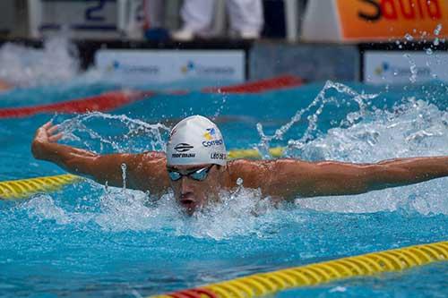 Leonardo, que vem de uma preparação intensa no ciclo olímpico para 2016, entra no Maria Lenk preparado / Foto: Divulgação Leonardo, que vem de uma preparação intensa no ciclo olímpico para 2016, entra no Maria Lenk preparado / Foto: Divulgação