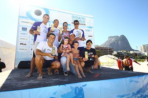 O time São Paulo foi o grande campeão do Desafio, com a presença de experientes nadadores, que concluíram o percurso de 1200m em 30min04s / Foto: Pedro Monteiro