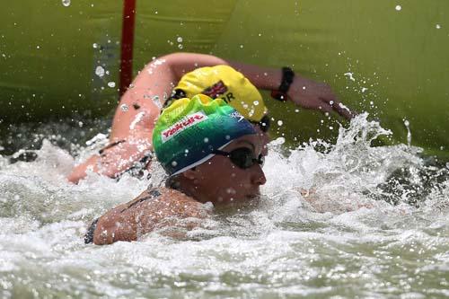 A nadadora do Corinthians, Poliana Okimoto, é uma das esperanças brasileiras em Israel / Foto: AGIF/ Satiro Sodré