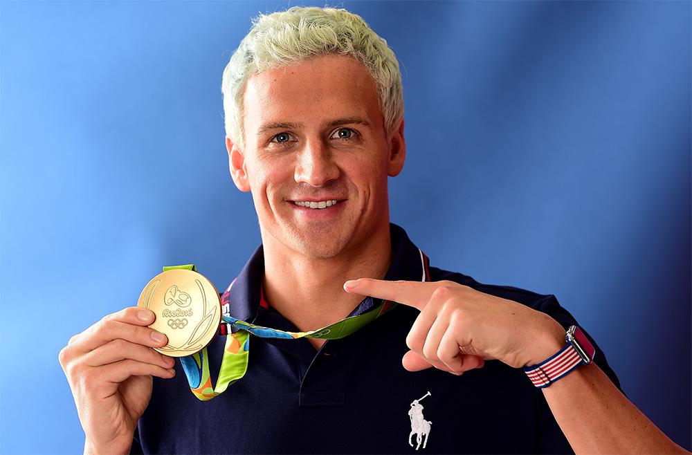 Ryan Lochte com a medalha de ouro na Rio 2016 / Foto: Harry How/Getty Images