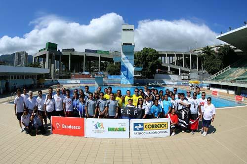 Equipes presentes à Taça Brasil de Saltos Ornamentais / Foto: Satiro Sodré / Divulgação CBDA