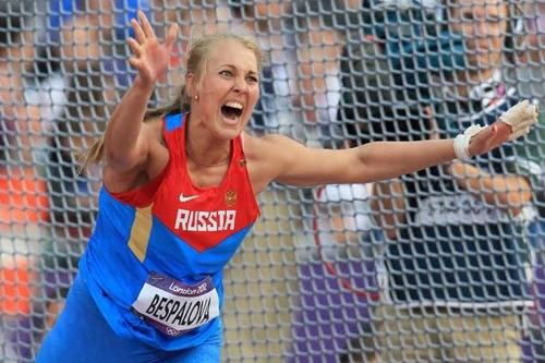 Maria Bespalova, finalista em Londres 2012, foi uma das atletas suspensa por doping / Foto: Imago
